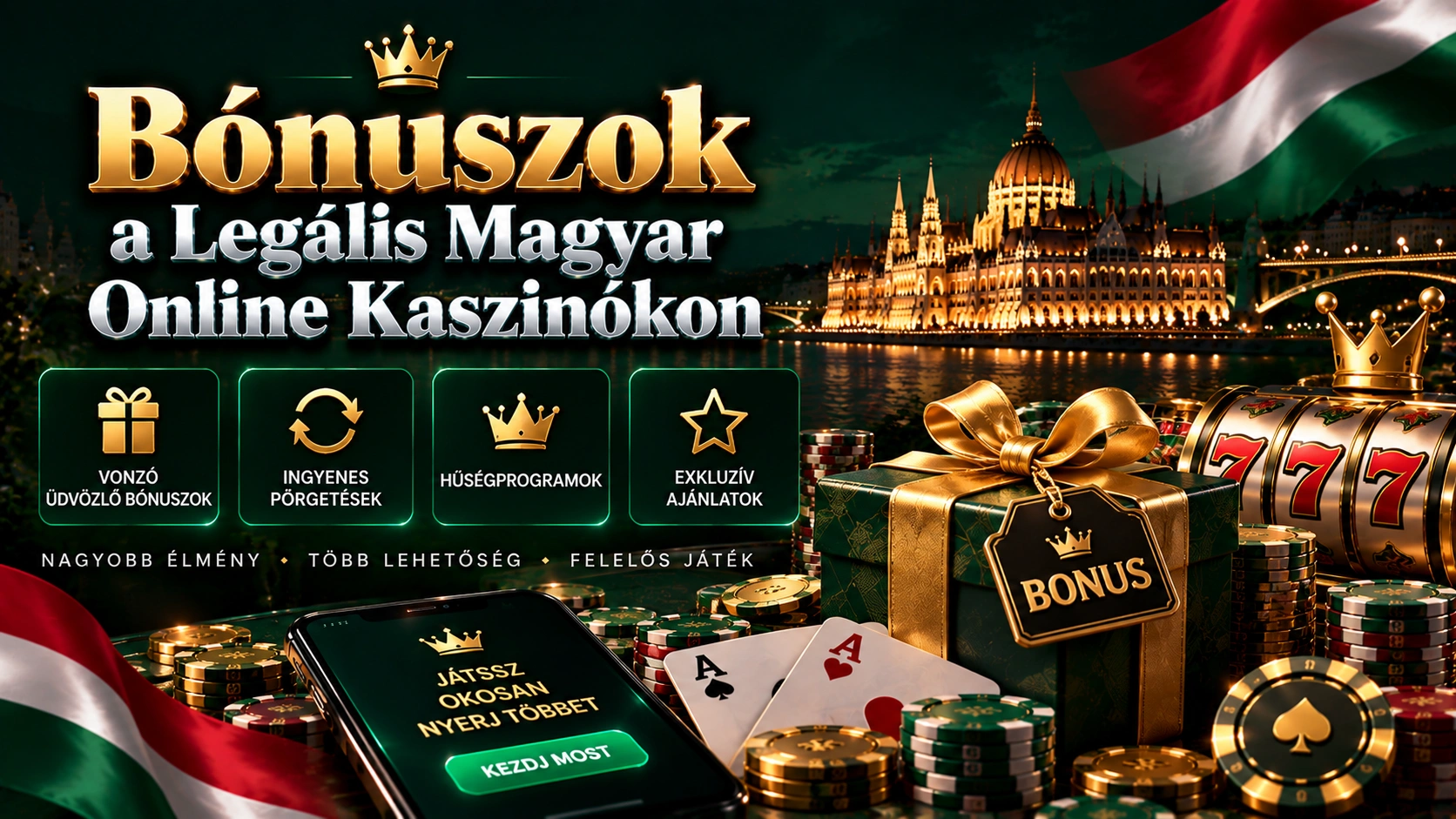 Bónuszok a Legális Magyar Online Kaszinókon